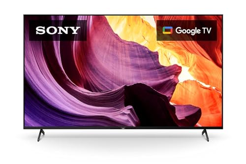 Sony 65 Inch 4K Ultra HD TV X80K Series: LED Smart Google TV with Dolby Vision HDR KD65X80K- Latest Model,Black